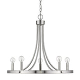 Sawyer 5-Light Satin Nickel Chandelier