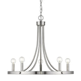 Sawyer 5-Light Satin Nickel Chandelier