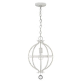 Callie 1-Light Country White Pendant