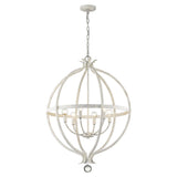 Callie 6-Light Country White Pendant