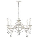 Callie 3-Light Country White Foyer Pendant