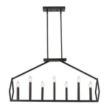 Luca 14-Light Matte Black Island Pendant