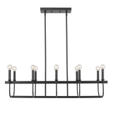 Black Metal and Glass Mini Pendant Hanging Light
