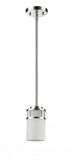 Silver Minimalist Cylindrical Hanging Light