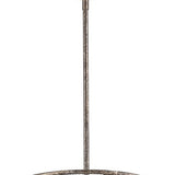 Rebarre 4-Light Antique Silver Drum Pendant With Open Cage Shade