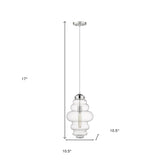 Ballina 1-Light Polished Nickel Mini-Pendant