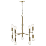 Vitozzi 4-Light Antique Silver Leaf Chandelier