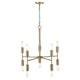 Perret 10-Light Aged Brass Chandelier