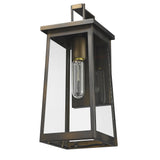 Burnished Bronze Contempo Elongated Outdoor Wall Light