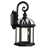Matte Black Eastern Lantern Wall Light