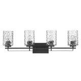 Livvy 4-Light Matte Black Vanity