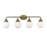 Portsmith 4-Light Raw Brass Vanity