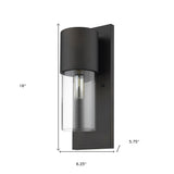 Contemporary Brushed Silver and Glass Wall Light