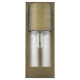 Contemporary Brushed Gold and Glass Wall Light