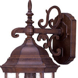 Narrow Brown Domed Hanging Lantern Wall Light