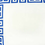 Blue and White Greek Key Classic Throw Pillow