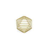 Petite Gold Metal Decorative Sculpture