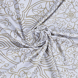 Gold Decorative Medallion Shower Curtain