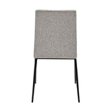 Set of Two Gray and Light Gray Stainless Steel Chairs