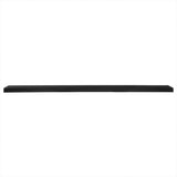75" Black Wooden Wall Mounted Floating Shelf
