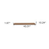43" Natural Light Brown Wooden Floating Shelf