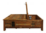 Rectangular Storage Wood Coffee Table