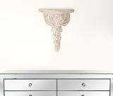 White Wash Vintage Wall Shelf