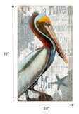 Colorful Pelican Wall Décor
