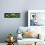 Distressed Billiards Open Daily Wall Art