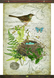 Vintage Song Bird XL Tapestry Wall Décor