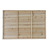 Azulejo Floral Pattern Wood Plank Wall Art