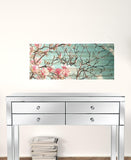 Pink Magnolia Blossoms Wood Plank Wall Art