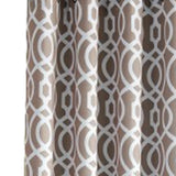 84" Taupe Trellis Black Out Window Curtain Panel