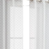 Set of Two 96" Silver Sprinkled Embellishment Window Curtain Panels