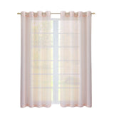 Set of Two 84" Blush Solid Modern Window Panels