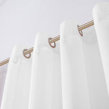 Set of Two 84" White Solid Modern Window Panels
