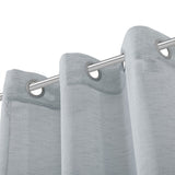 Set of Two 96" Silver Solid Grommet Window Panels