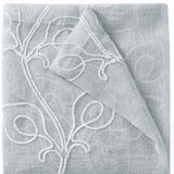 Set of Two 84" Silver Boho Embroidered Window Panels