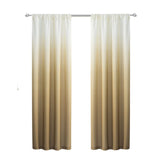 Set of Two 84" Gold Ombre Shades Window Panels