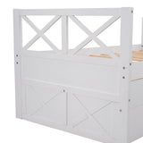 Gray Twin Bed with Trundle