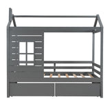 Gray Twin Four Poster