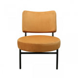32" Orange Contemporary Rectangle and Circle Accent Chair