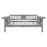 Gray Solid and Manufactured Wood Full Bed