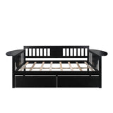 Espresso Solid and Manufactured Wood Full Bed