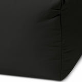 17" Cool Warm Indigo Blue Solid Color Indoor Outdoor Pouf Ottoman