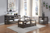 26" Oak Manufactured Wood Square End Table