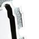 63" Mirrored &amp; Faux Diamonds Cheval Standing Mirror