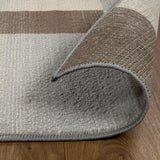 10' Grey Patchwork Stain Resistant Runner Rug