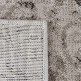 5' X 8' Bronze Floral Vines Power Loom Stain Resistant Area Rug