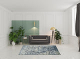 6' X 9' Taupe Abstract Power Loom Distressed Stain Resistant Area Rug